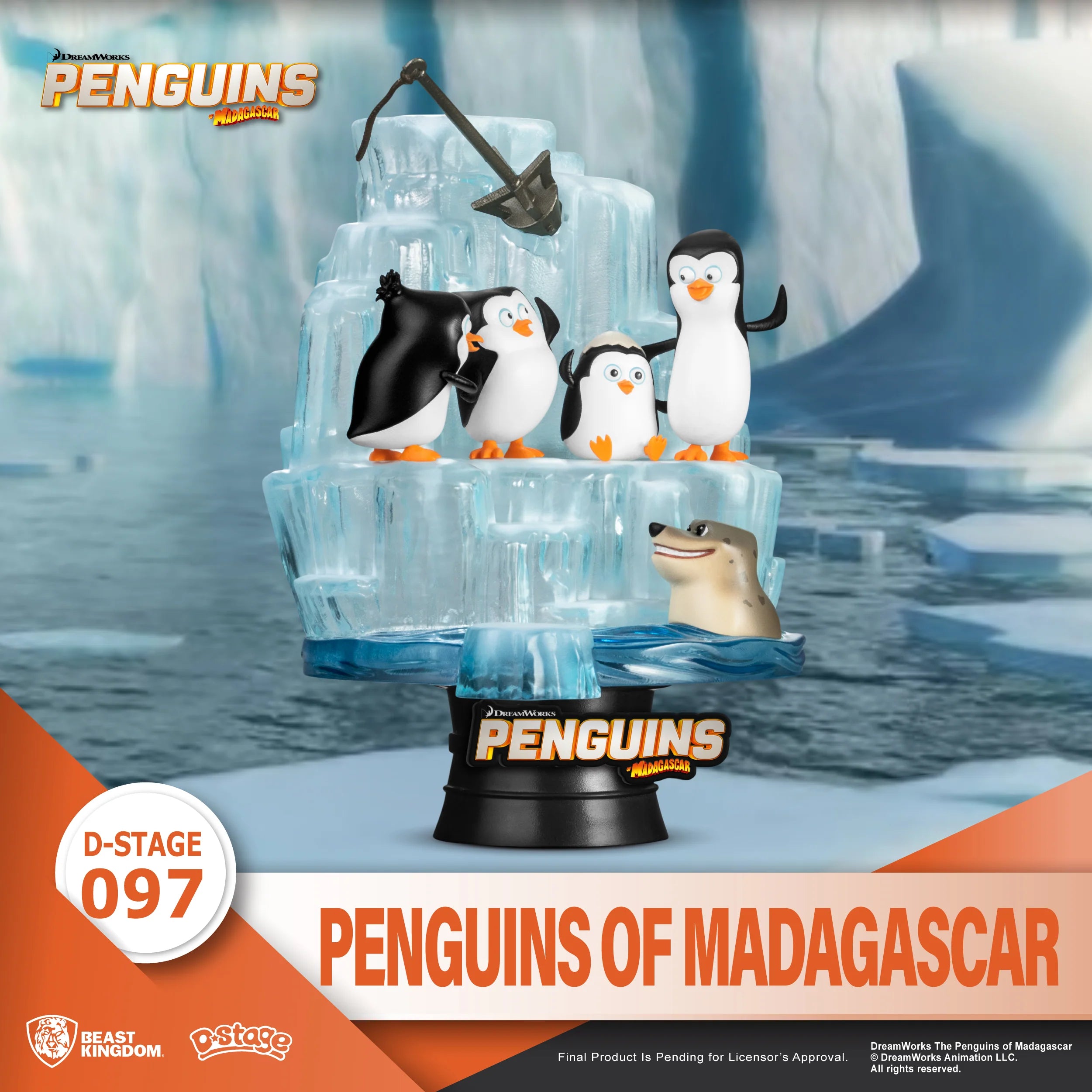 Beast Kingdom Diorama Stage: DreamWorks - Los Pinguinos De Madagascar DS-097-CB