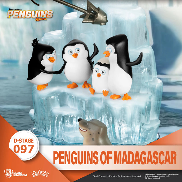 Beast Kingdom Diorama Stage: DreamWorks - Los Pinguinos De Madagascar DS-097-CB