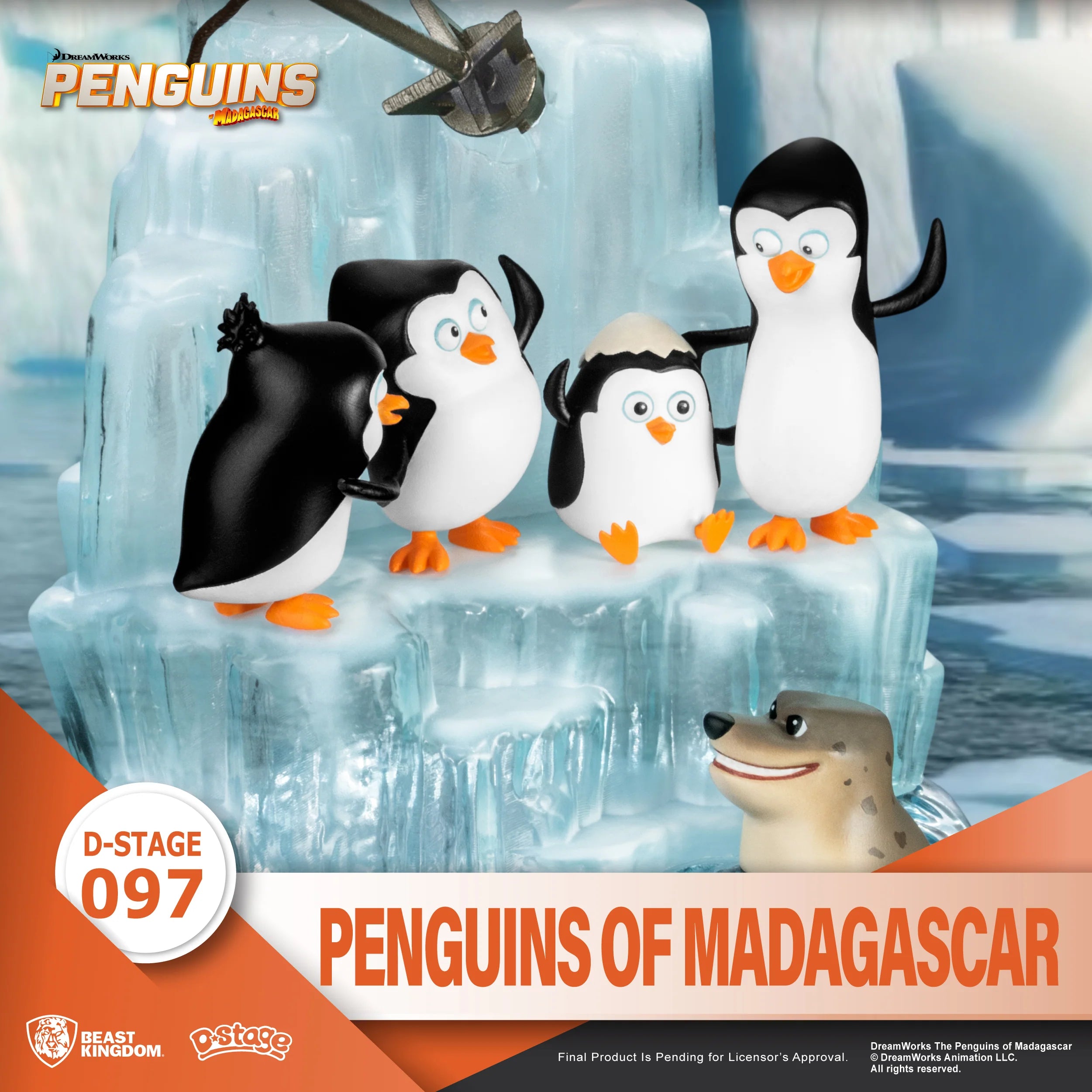 Beast Kingdom Diorama Stage: DreamWorks - Los Pinguinos De Madagascar DS-097-CB