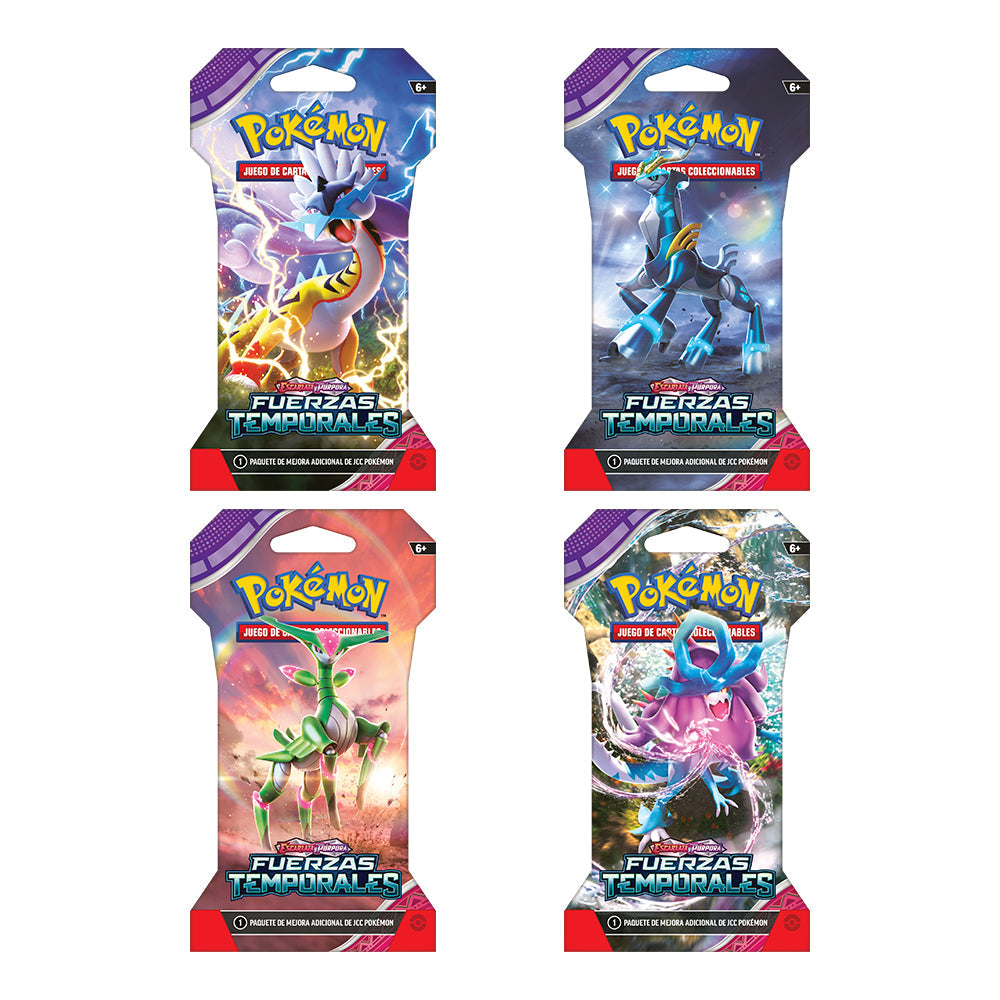 Pokemon TCG Escarlata y Purpura: Fuerzas Temporales - Sleeved Booster En Español