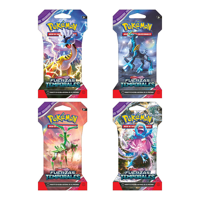 Pokemon TCG Escarlata y Purpura: Fuerzas Temporales - Sleeved Booster En Español