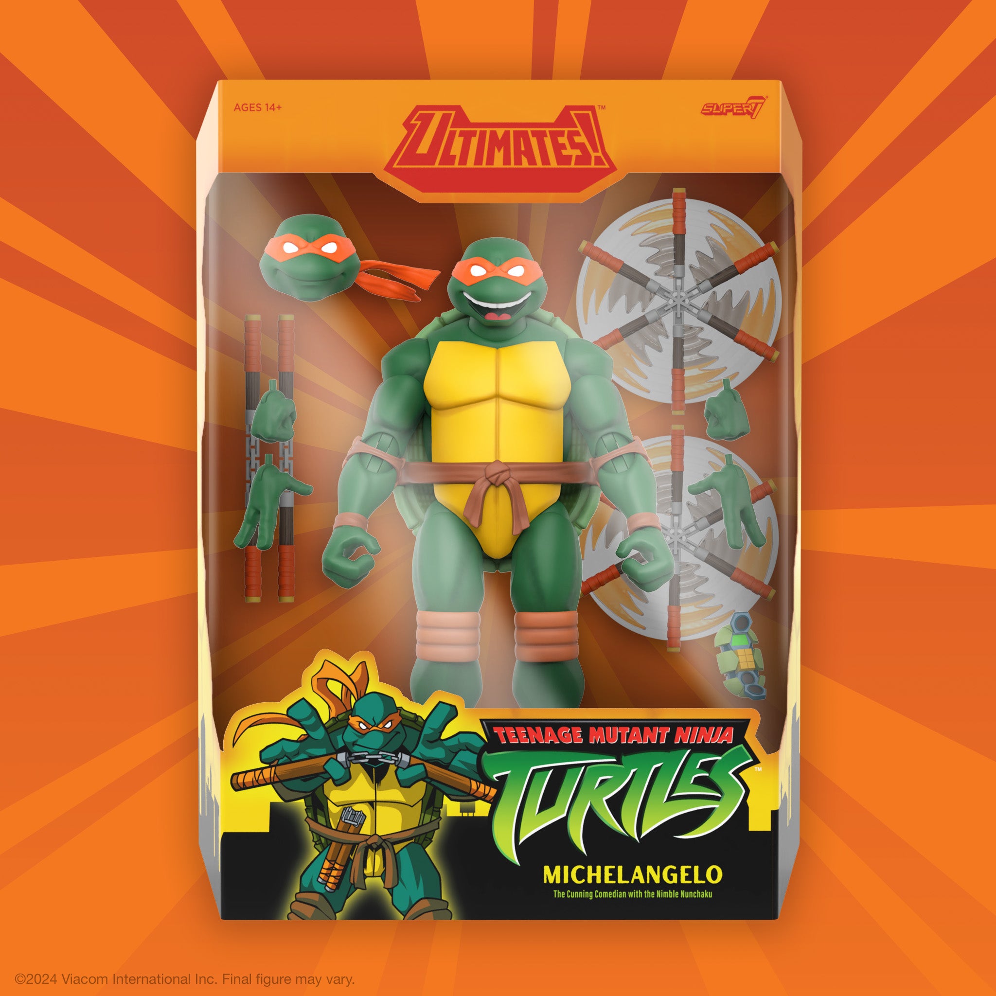 Super7 Ultimates: TMNT Tortugas Ninja - Miguel Angel