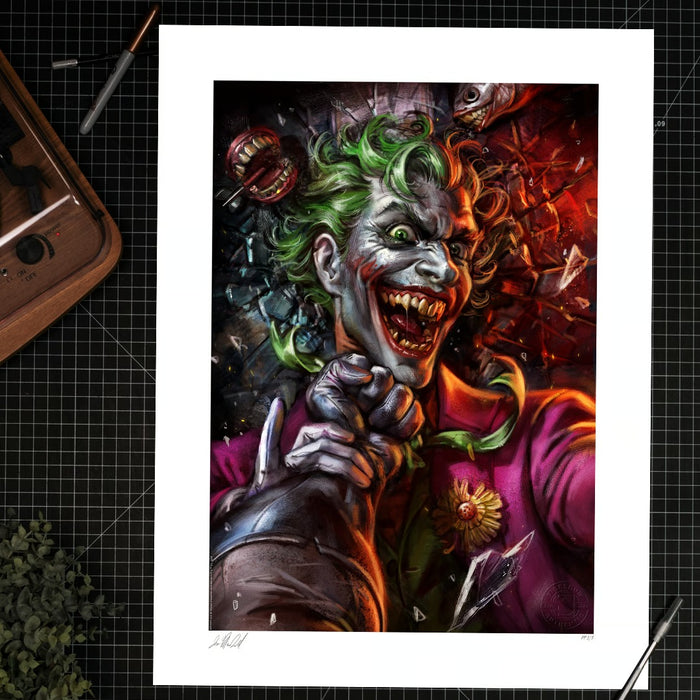 Sideshow Art Print: DC Comics - Joker vs Batman Eternal Enemies Litografia