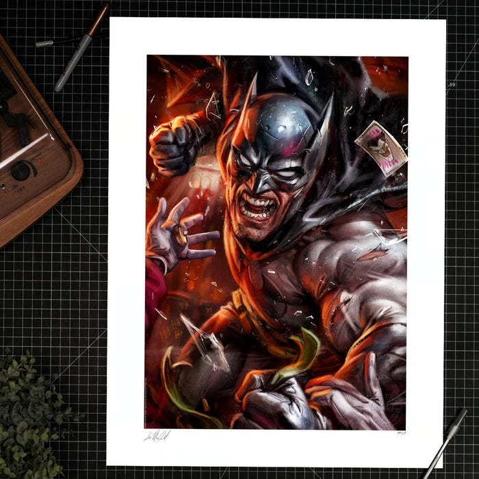 Sideshow Art Print: DC Comics - Batman vs The Joker Eternal Enemies Litografia