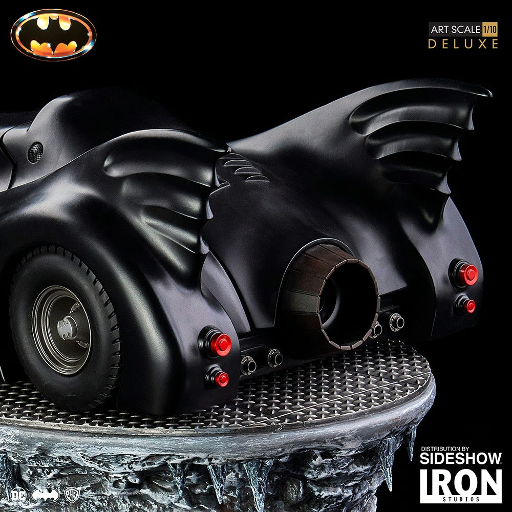 IRON Studios: DC Comics - Batman y Batimobil 1989 Deluxe Escala 1/10