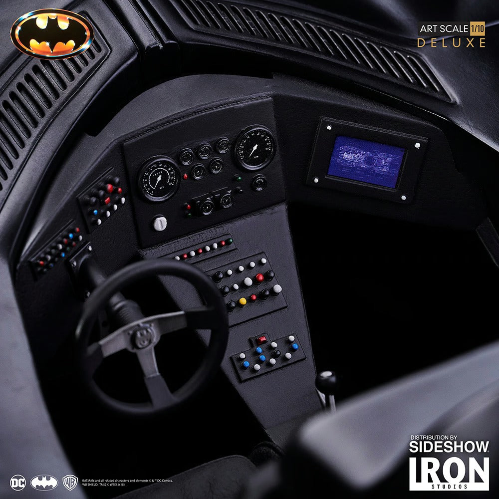 IRON Studios: DC Comics - Batman y Batimobil 1989 Deluxe Escala 1/10