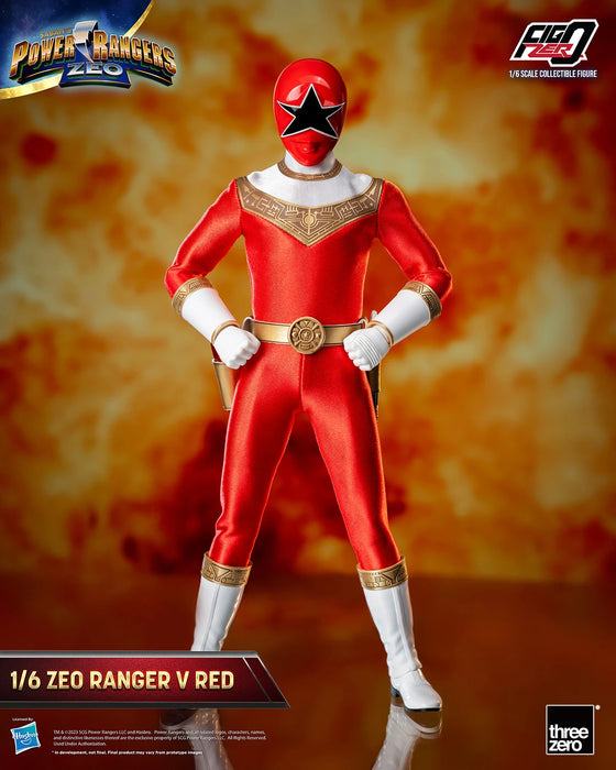 Threezero FigZero: Power Rangers Zeo - Ranger Rojo Zeo V Escala 1/6