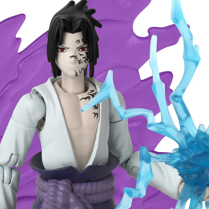 Bandai Anime Heroes Beyond: Naruto Shippuden - Sasuke Uchiha Con Marca Maldita Figura de Accion