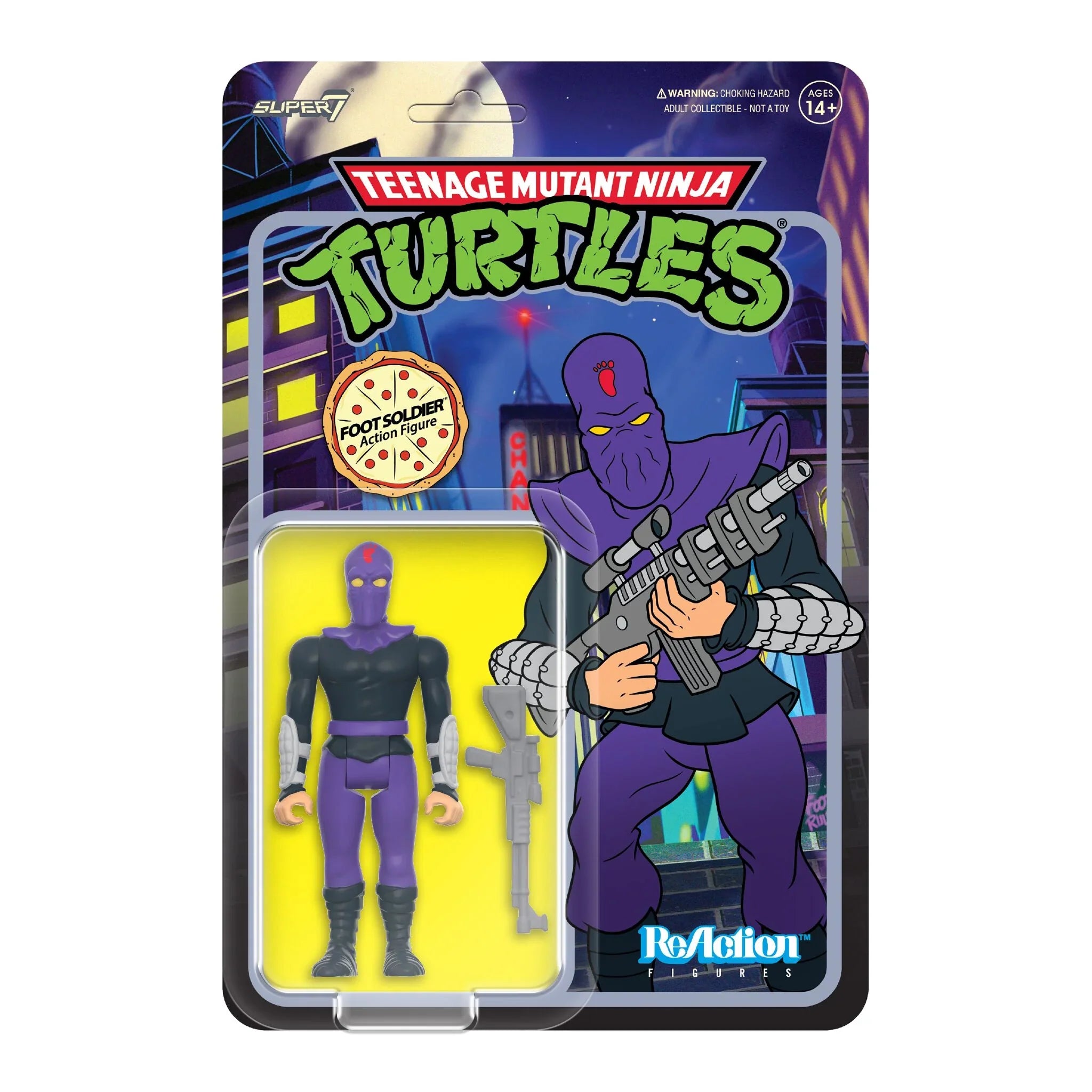 Super7 Reaction: TMNT Tortugas Ninja - Foot Soldier Serie 8