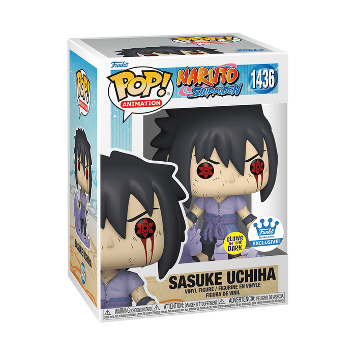 Funko Pop Animation: Naruto Shippuden - Sasuke Uchiha con Amaterasu Glow Exclusivo Funko Shop