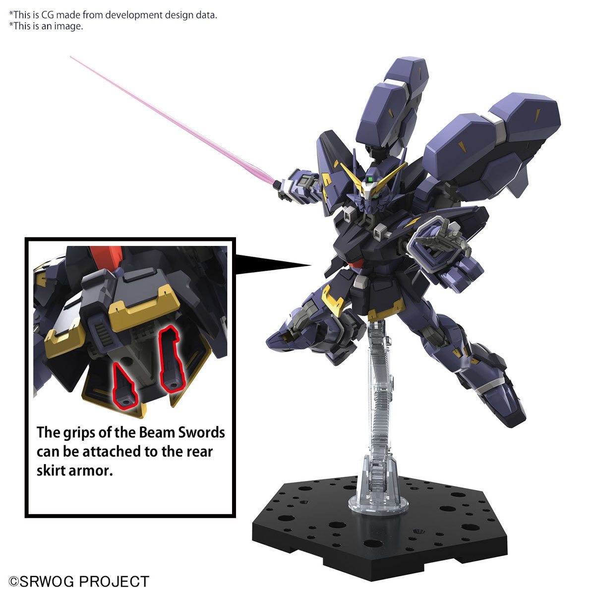 Bandai Hobby Gunpla High Grade Model Kit: Super Robot Wars - Huckebein MK III Kit De Plastico