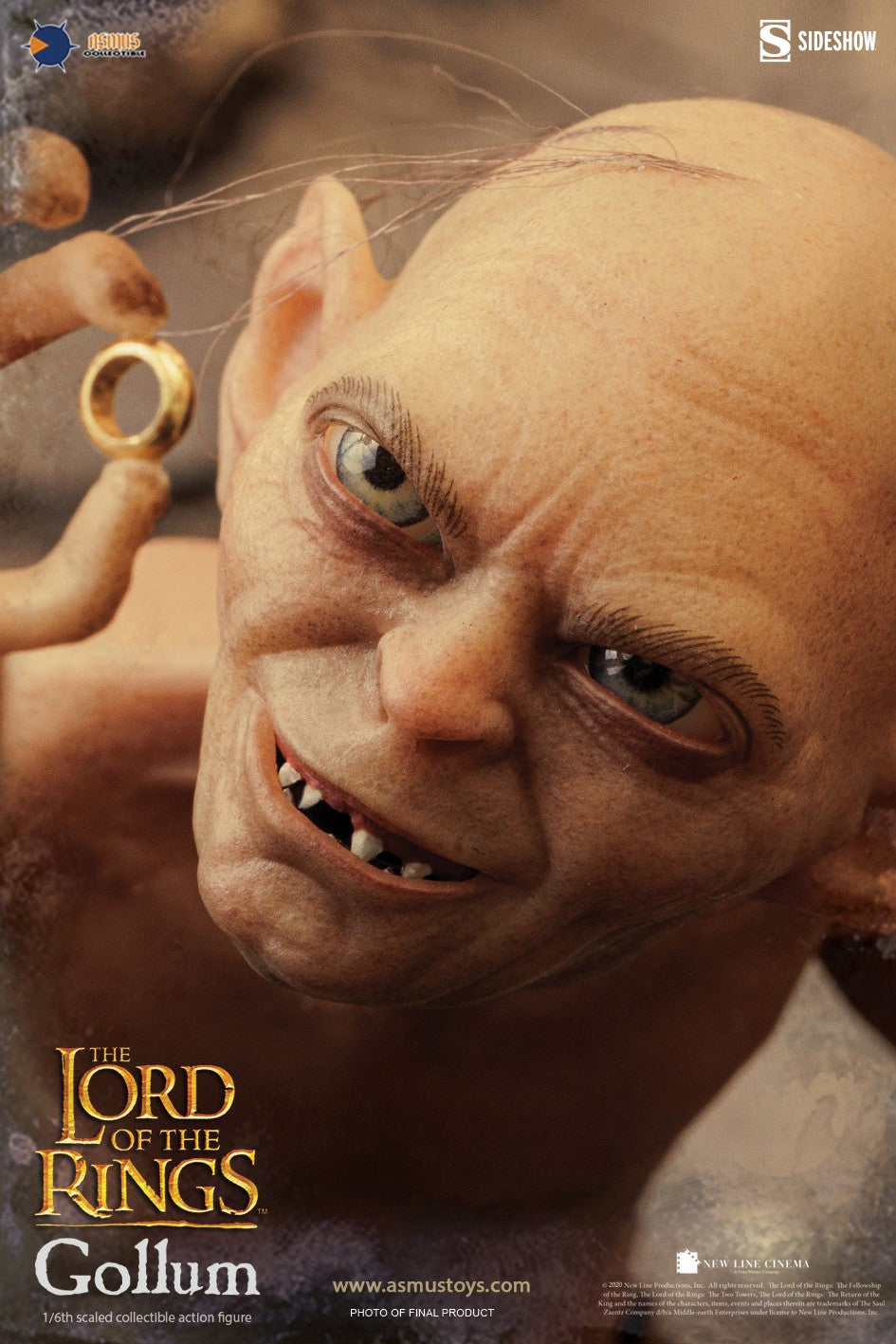 Asmus Collectible Toys: The Lord Of The Rings - Gollum Escala 1/6