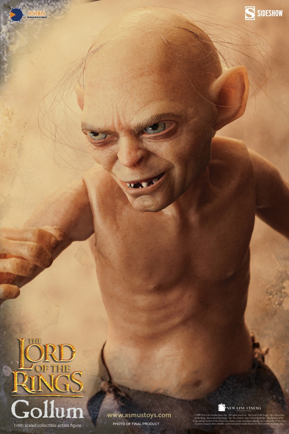 Asmus Collectible Toys: The Lord Of The Rings - Gollum Escala 1/6