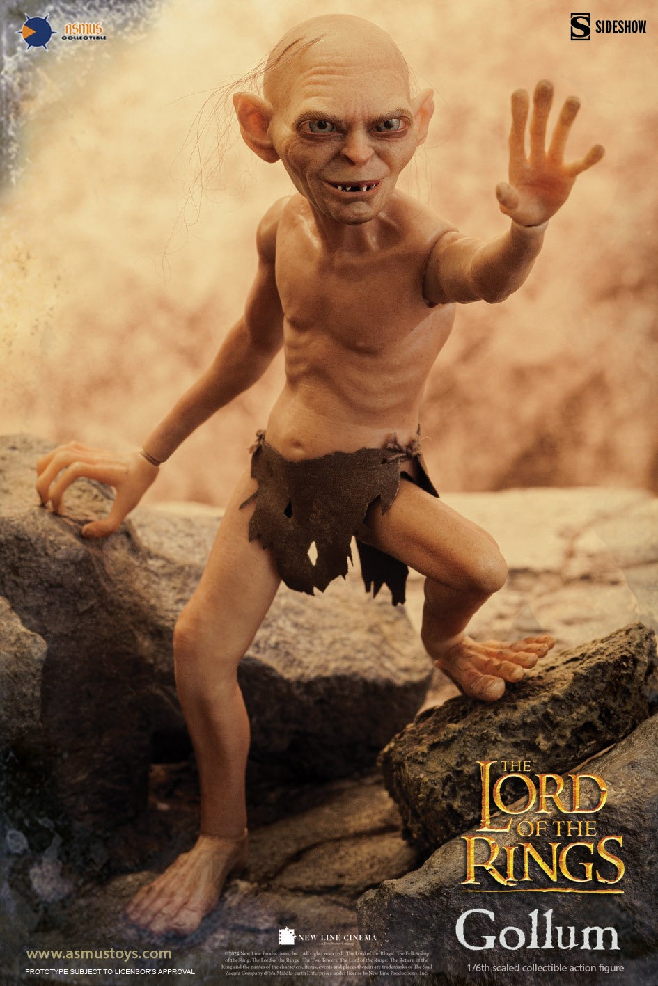 Asmus Collectible Toys: The Lord Of The Rings - Gollum Escala 1/6