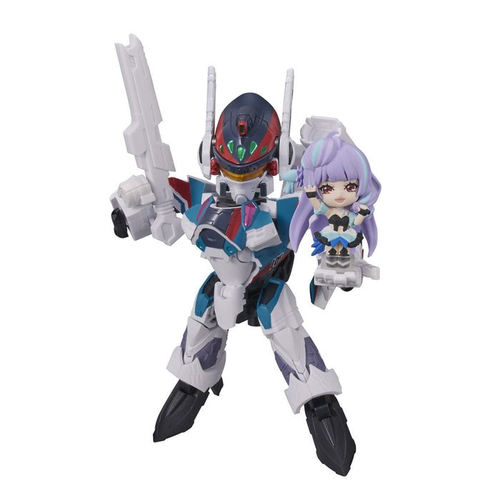 Bandai Tamashii Nations Tiny Session: Macross Delta - VF 31S Siegfried Arad Molders con Mikumo Guynemer Figura de Accion