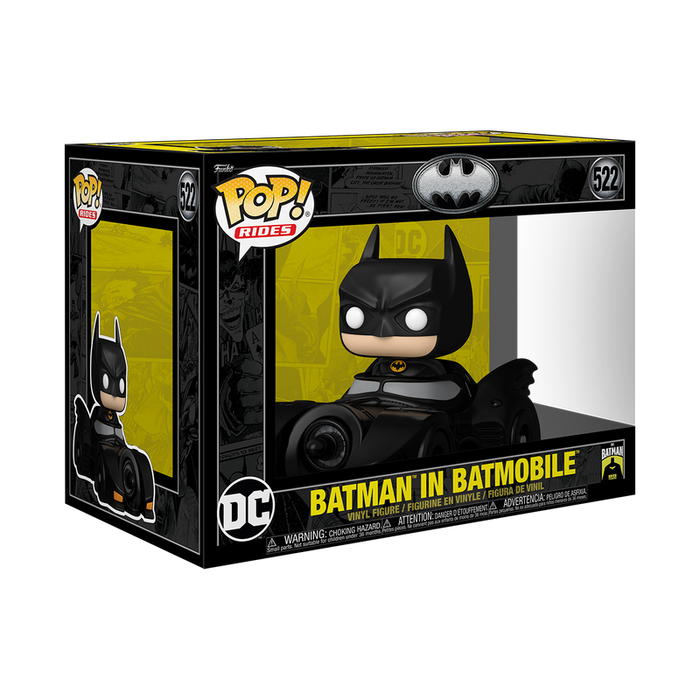 Funko Pop Rides Deluxe: DC Batman 85 Aniversario - Batman con Batimobil