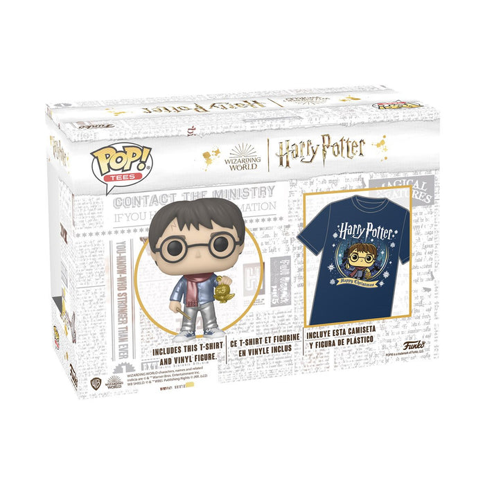 Funko Pop & Tee: Harry Potter - Harry Navidad Talla M