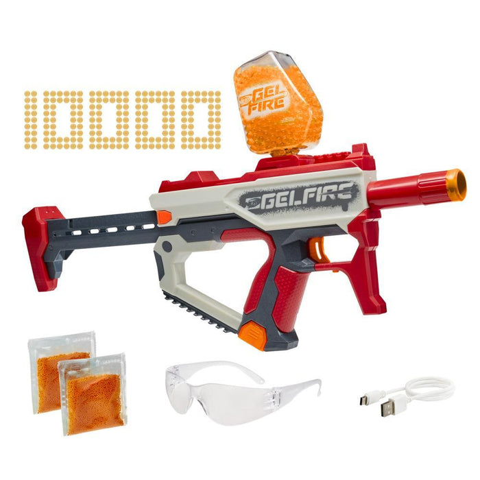 Nerf Pro Gelfire: Mythic Blaster Con 10000 Rondas De Gelfire Deshidratadas