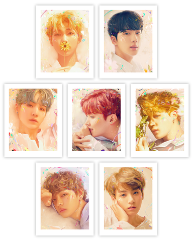 Sideshow Art Print: BTS - Love Yourself Litografia Coleccion Completa