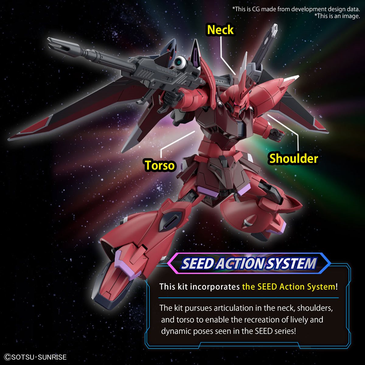 Bandai Hobby Gunpla High Grade Model Kit: Mobile Suit Gundam Seed Freedom Movie - Gelgoog Menace Tentative Escala 1/144