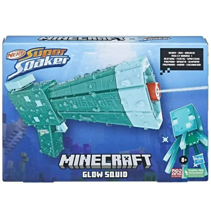 Super Soaker Minecraft: Soa Glow Squid Lanzador De Agua