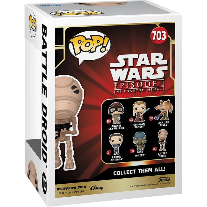 Funko Pop Star Wars: La Amenaza Fantasma - Droide de batalla