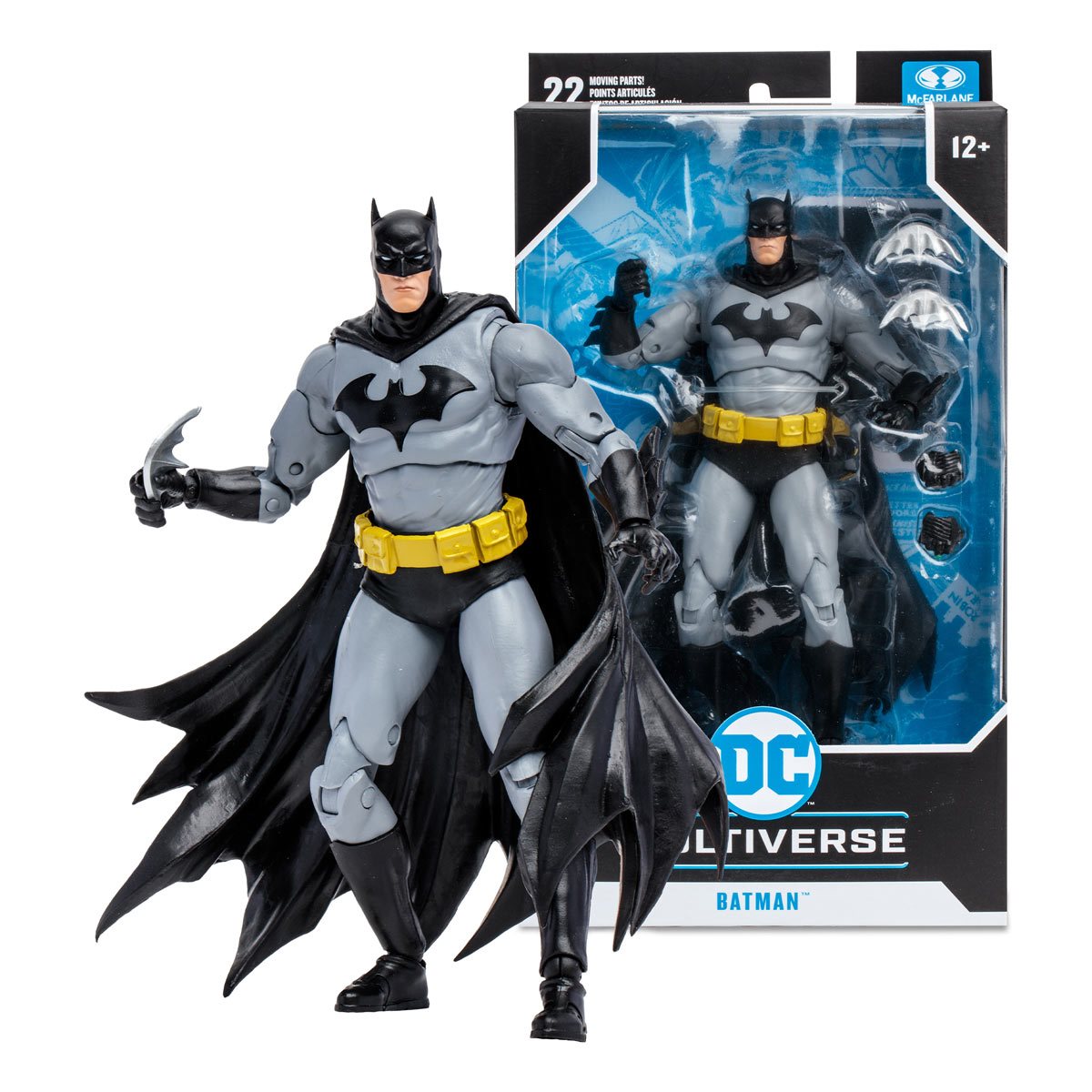 McFarlane Figura de Accion: DC Batman Hush - Batman Black And Grey 7 Pulgadas