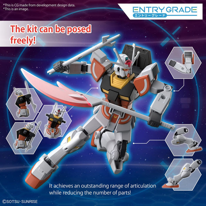 Bandai Hobby Gunpla Entry Grade Model Kit: Gundam Build Metaverse - Lah Gundam Escala 1/144 Kit De Plastico