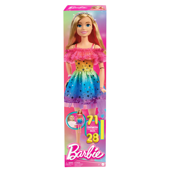 Barbie: Barbie 28 Pulgadas Vestido Arcoiris