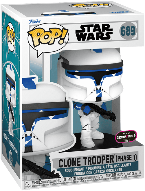 Funko Pop Star Wars: Ahsoka - Clone Trooper Fase 1 Exclusivo Funko Shop