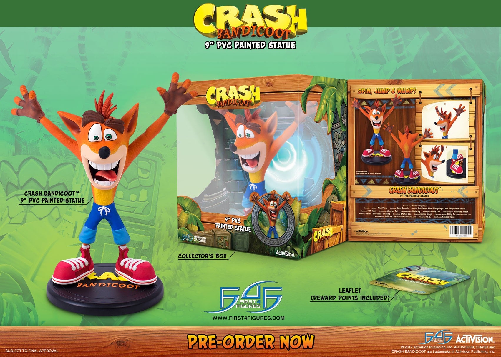First 4 Figures: Crash Bandicoot - Crash 9 Pulgadas