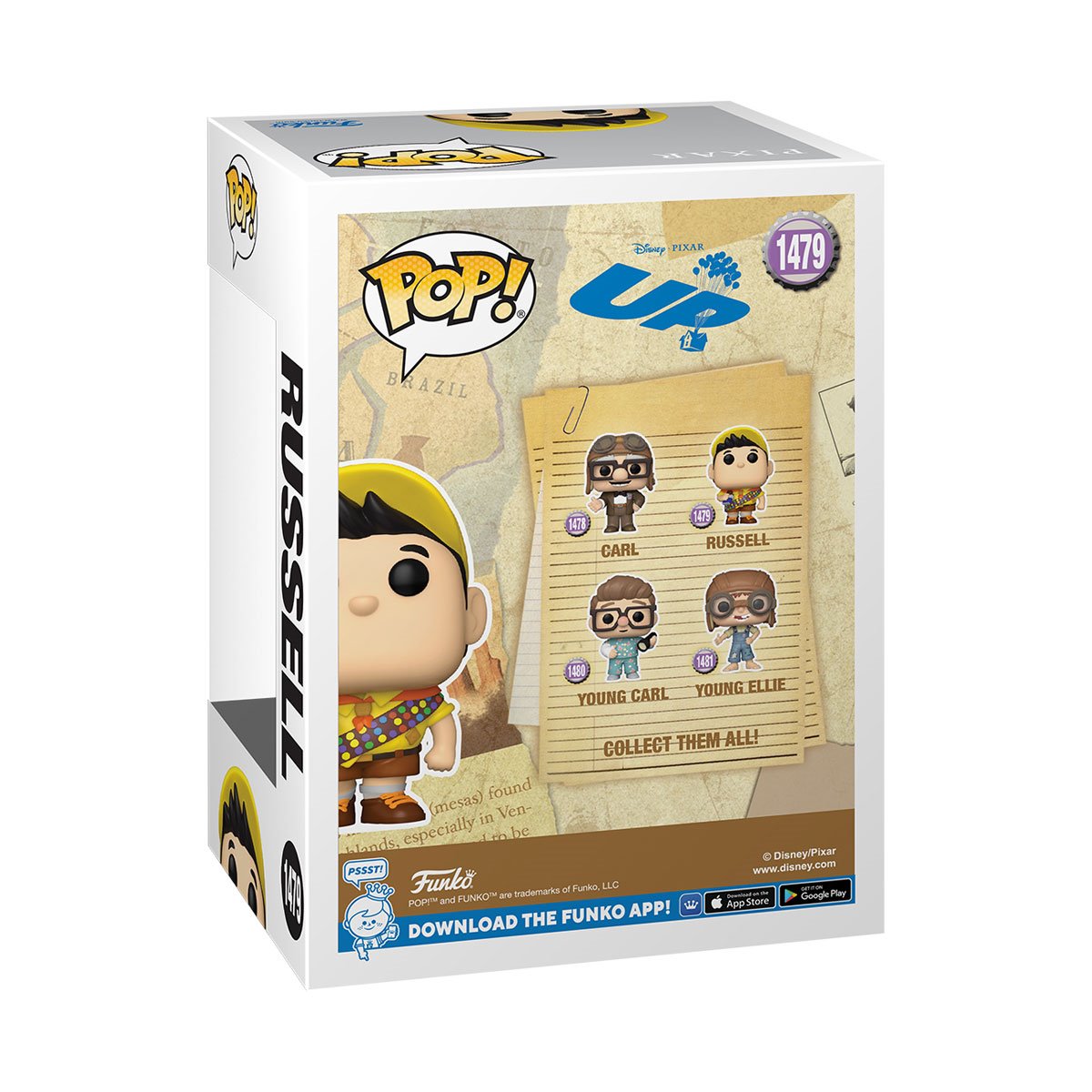 Funko Pop Disney: Up Una Aventura De Altura - Russell Con Chocolate