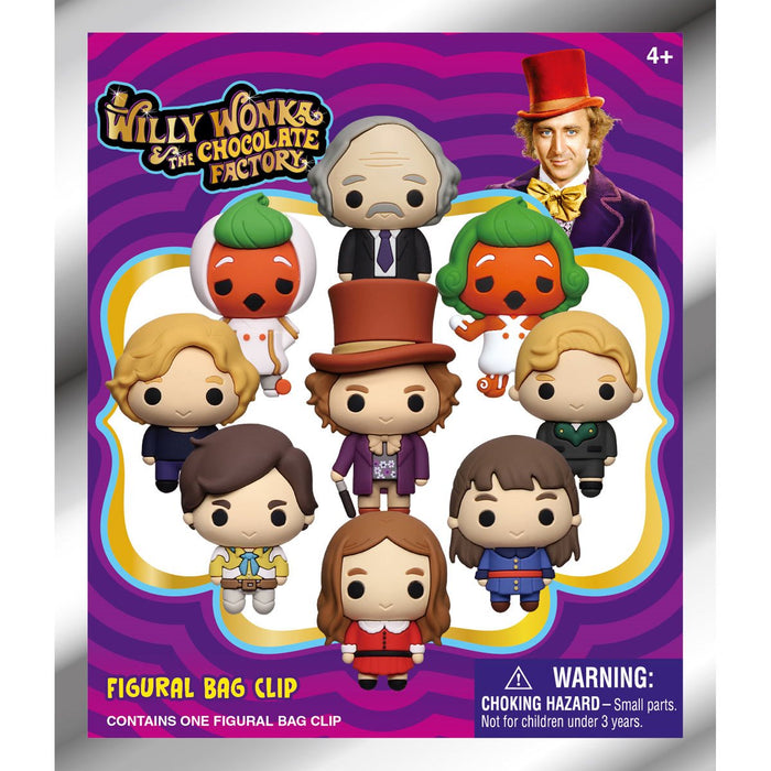 Monogram Llavero 3D para Mochila: Willy Wonka - Figura Sorpresa Serie 1