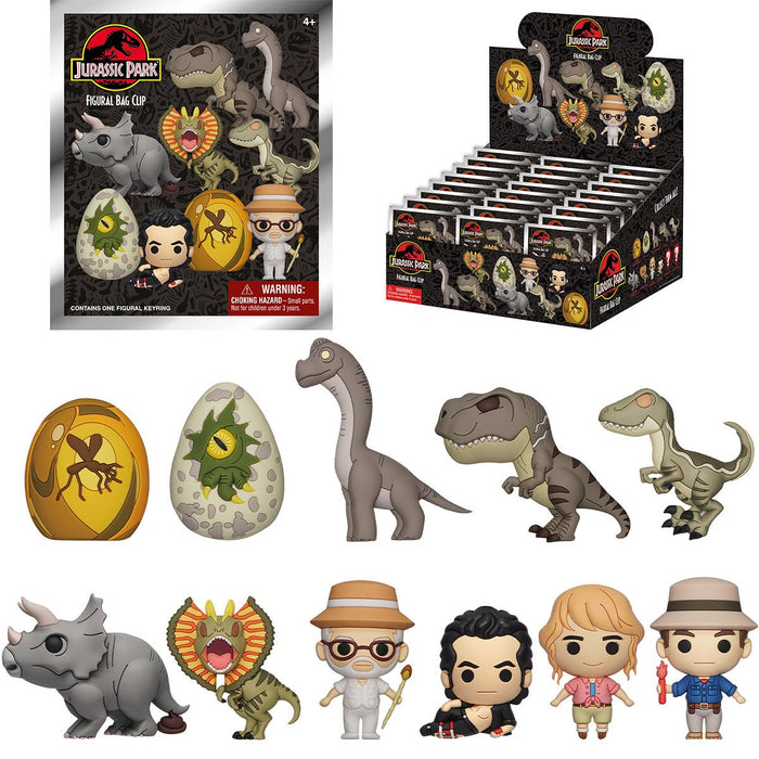 Monogram Llavero 3D para Mochila: Universal Studios Jurassic Park - Figura Sorpresa Series 1