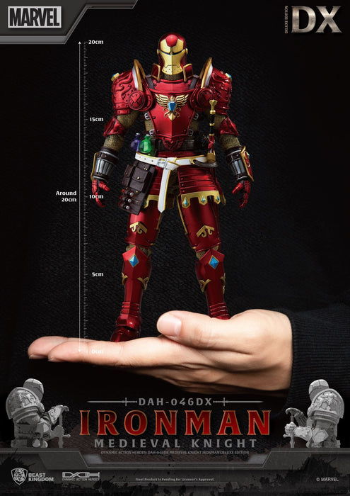 Beast Kingdom Dynamic Action Heroes: Marvel - Iron Man Caballero Medieval Deluxe DAH-046DX