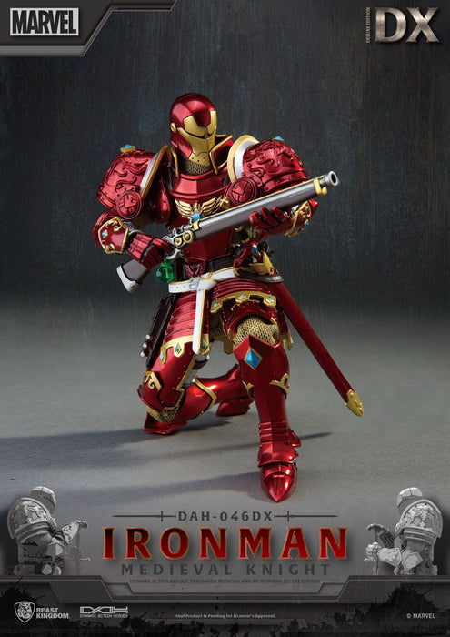 Beast Kingdom Dynamic Action Heroes: Marvel - Iron Man Caballero Medieval Deluxe DAH-046DX