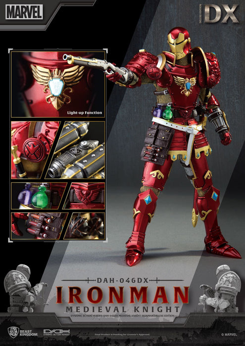 Beast Kingdom Dynamic Action Heroes: Marvel - Iron Man Caballero Medieval Deluxe DAH-046DX