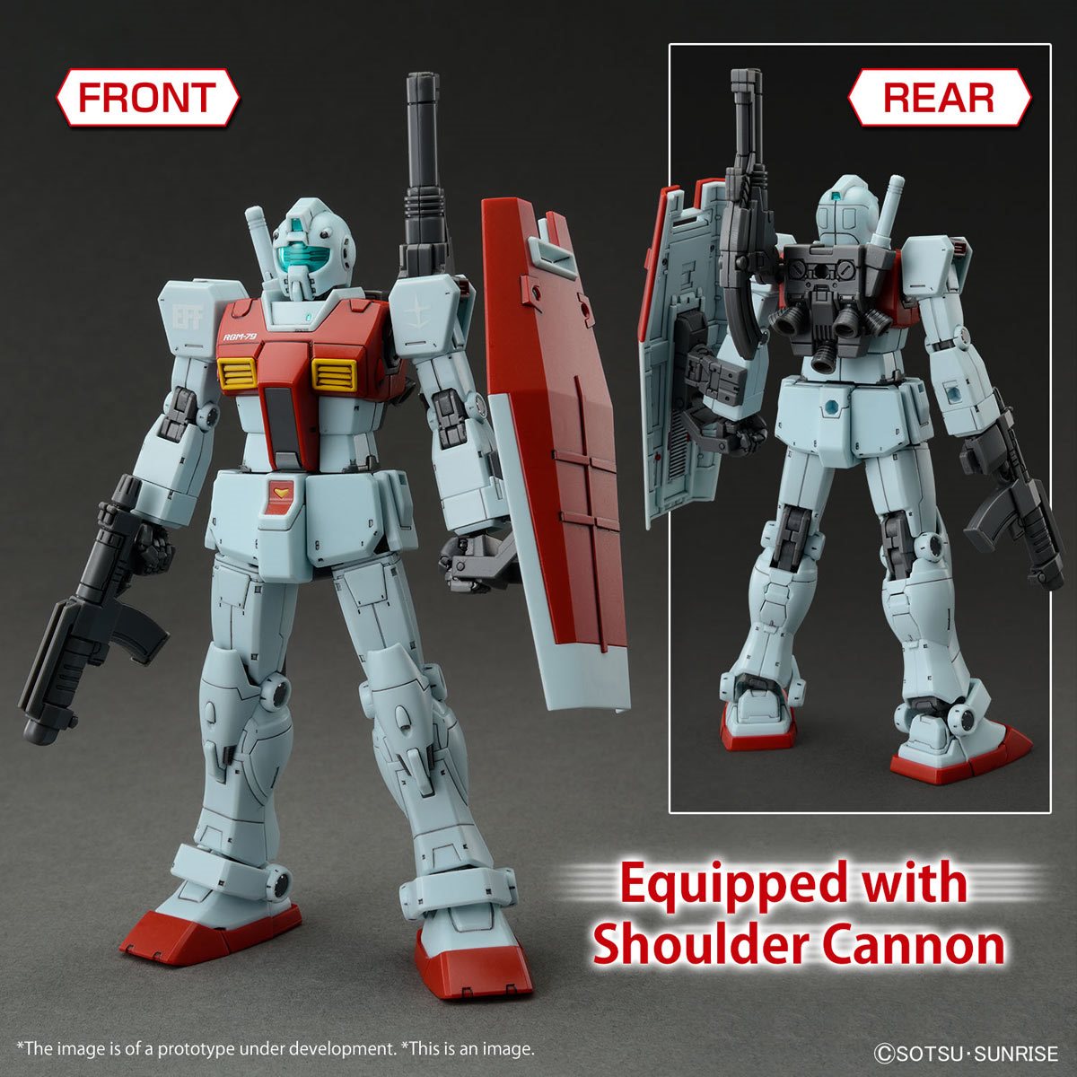 Bandai Hobby Gunpla High Grade Model Kit: Mobile Suit Gundam - GM Cannon Missile Pod Escala 1/144 Kit De Plastico