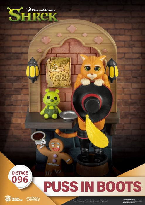 Beast Kingdom Diorama Stage: Dreamworks Shrek - El Gato Con Botas DS-096