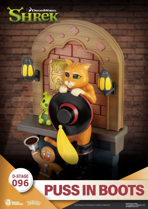 Beast Kingdom Diorama Stage: Dreamworks Shrek - El Gato Con Botas DS-096