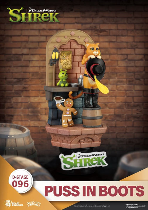 Beast Kingdom Diorama Stage: Dreamworks Shrek - El Gato Con Botas DS-096