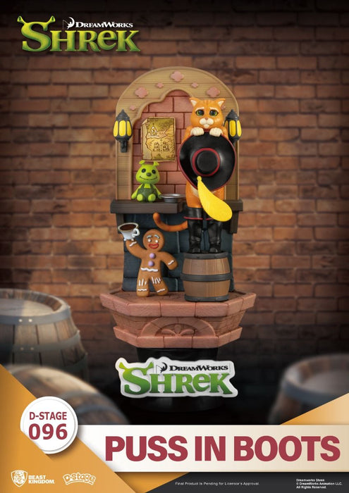 Beast Kingdom Diorama Stage: Dreamworks Shrek - El Gato Con Botas DS-096