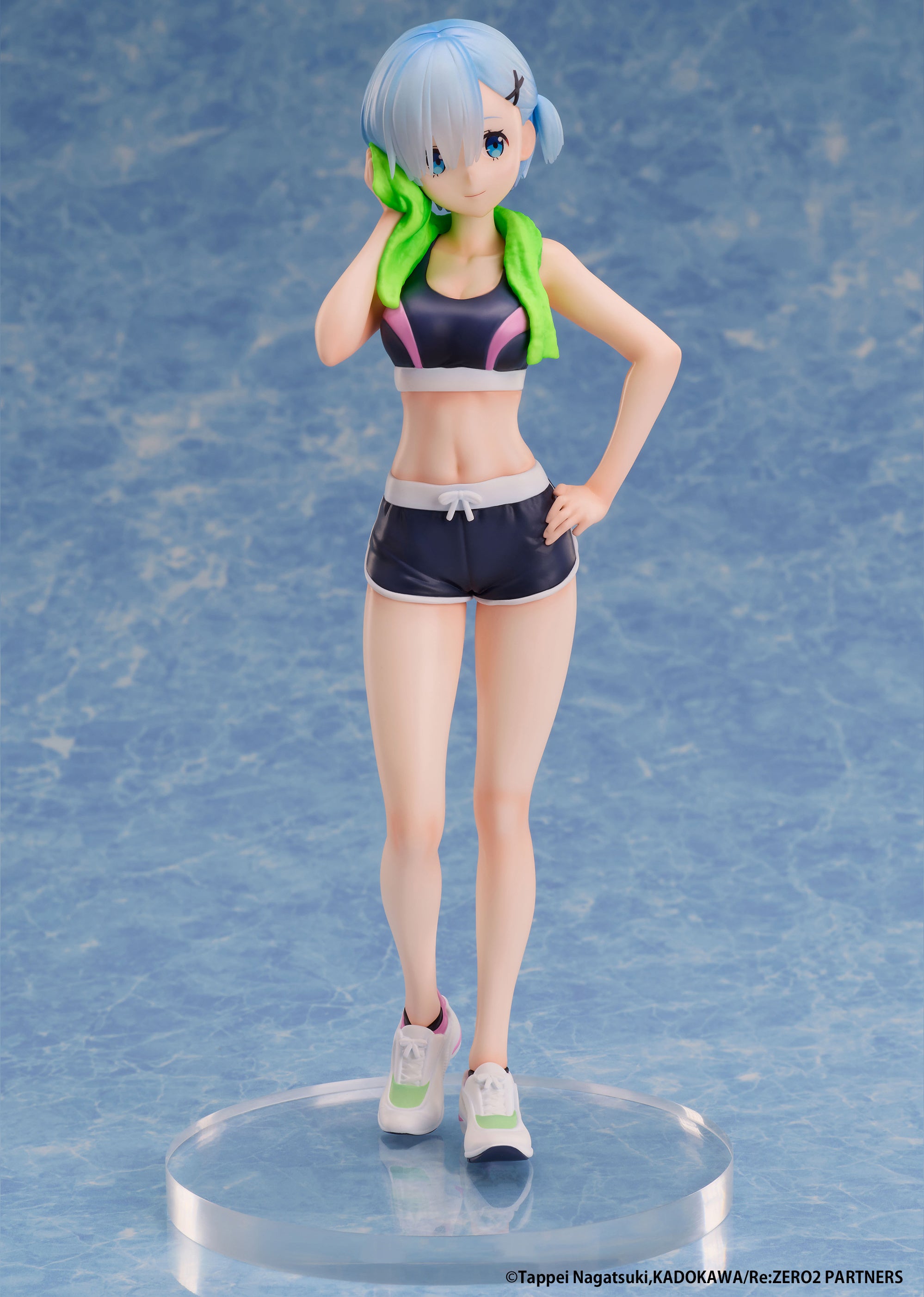 Elcoco Scale Figure: Re Zero Starting Life In Another World - Rem Sports Wear Escala 1/7