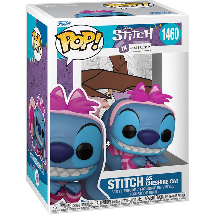 Funko Pop Disney: Stitch In Costume - Stitch Como El Gato Sonriente