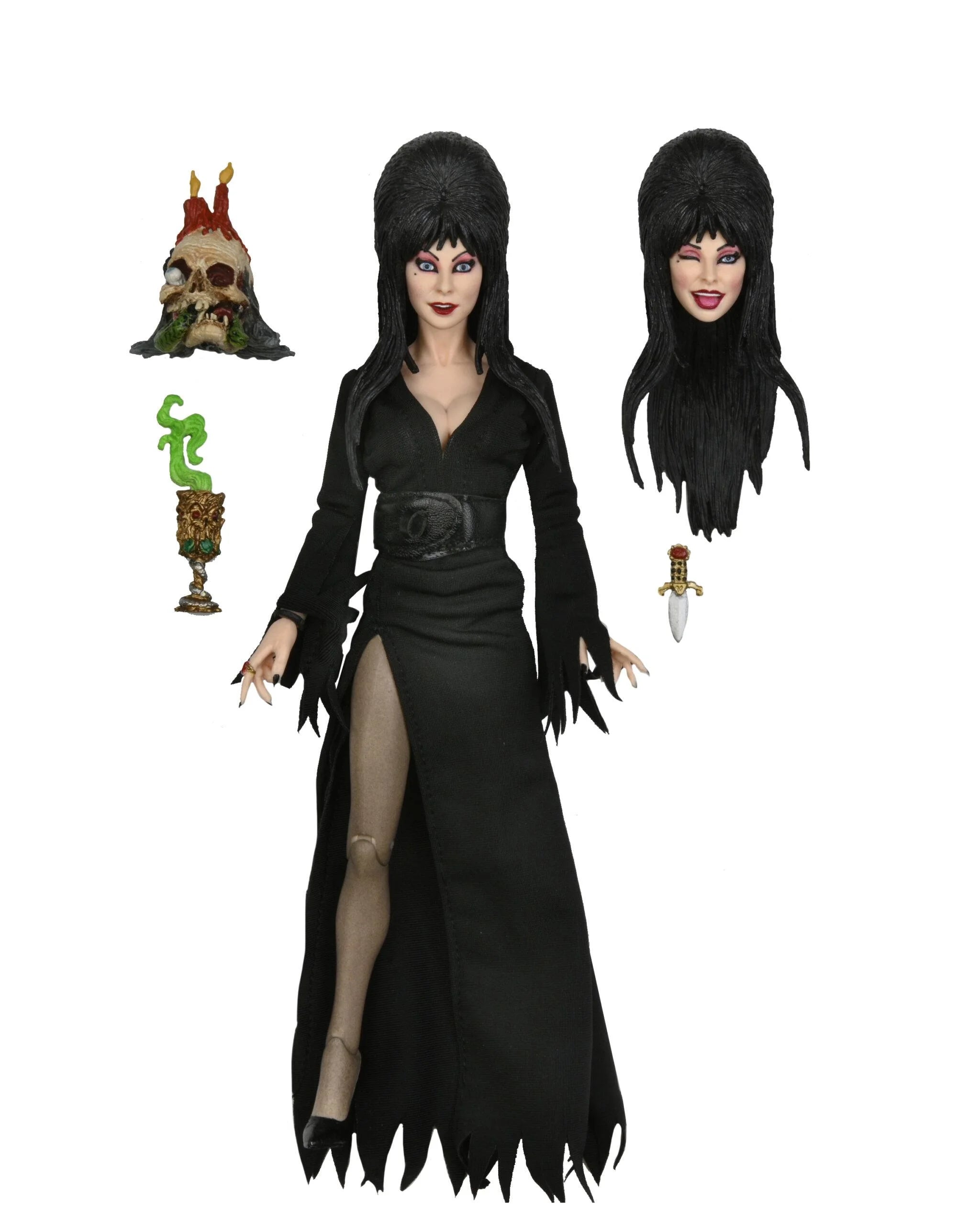 NECA Figura de Accion Vestida: Elvira La Dama De La Oscuridad - Elvira 8 Pulgadas