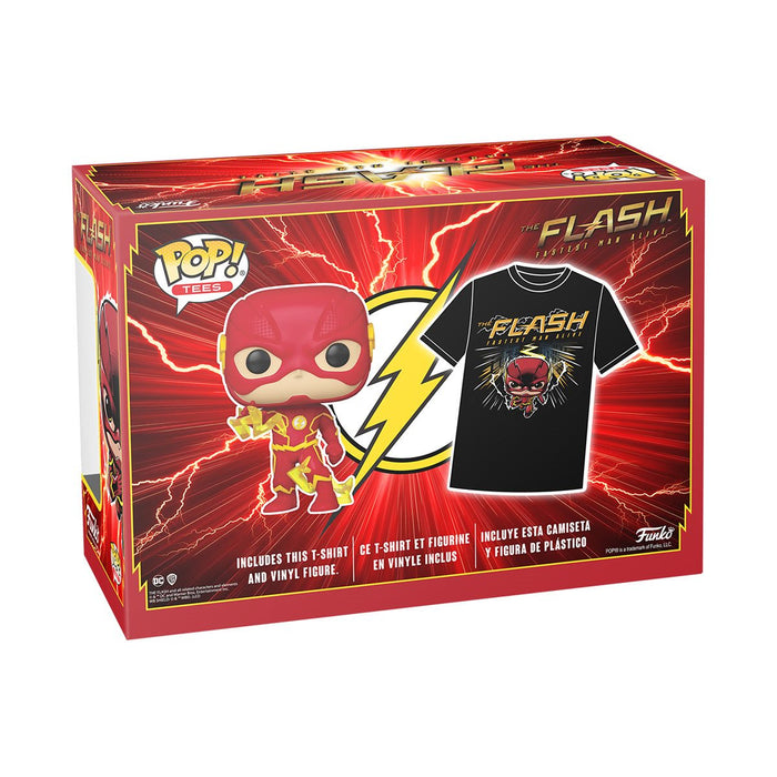 Funko Pop & Tee: DC The Flash - Playera Extra Grande Con Flash Glow