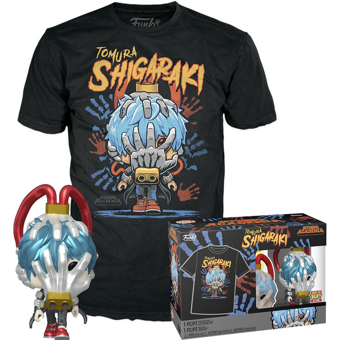 Funko Pop & Tee: My Hero Academia - Playera Extra Chica Con Shigaraki Metalico