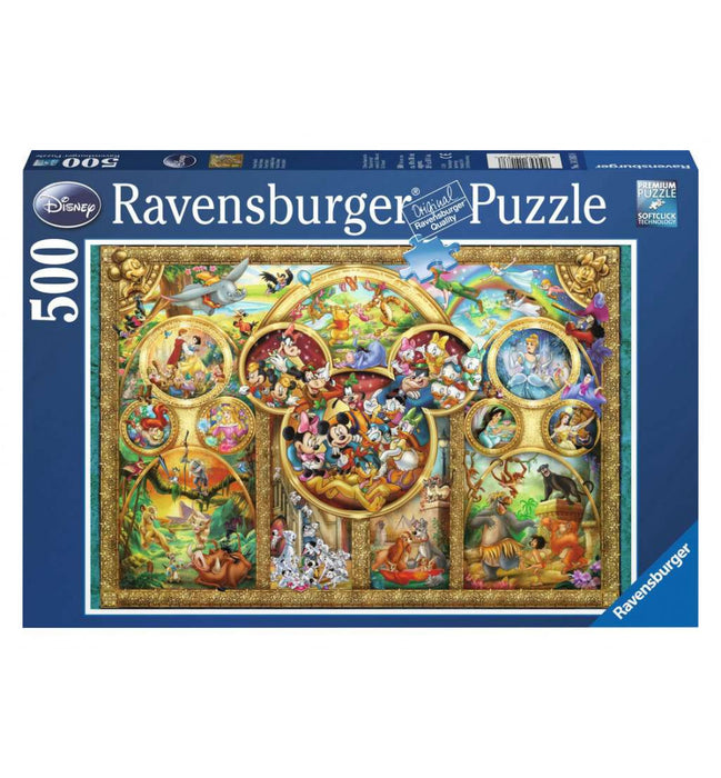 Ravensburger Rompecabezas Adultos: Disney - Personajes 500 piezas