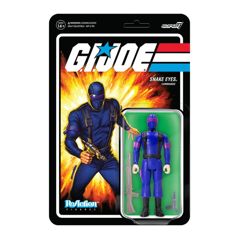 Super7 ReAction: GI JOE - Snake Eyes Rah