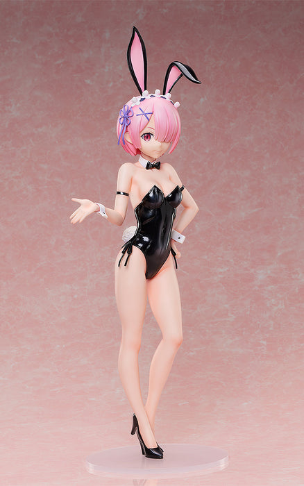 Freeing Scale Figure: Re Zero Starting Life In Another World - Ram Bare Leg Bunny 2Nd Escala 1/4